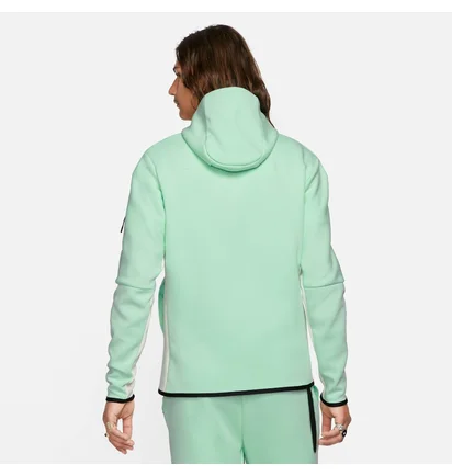 Куртка чоловіча Nike Sportswear Tech Fleece Taped Full-Zip Hoodie Turquoise Cu4489-379