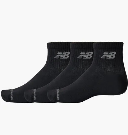 Носки New Balance Prfm Basic Ankle (3 пары) Black LAS51413BK