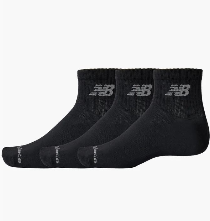 Носки New Balance Prfm Basic Ankle (3 пары) Black LAS51413BK