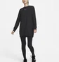 Кофта женская Nike Dri-Fit One Crew-Neck French Terry Tunic Black FJ9567-010