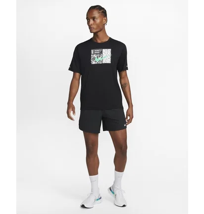Футболка чоловіча Nike Dri-Fit Miler D.Y.E. Black Dq6508-010