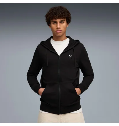 Толстовка мужская Puma Ess Elevated Fz Hoodie Fl Black 688255-01