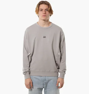 Світшот чоловічий CP Company Mixed Sweatshirt Drizzle Grey 16CMSS248A110039M913