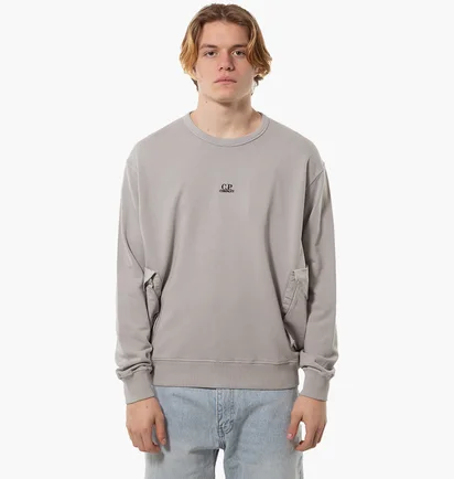 Світшот чоловічий C.P. Company Mixed Sweatshirt Drizzle Grey 16CMSS248A110039M913