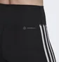 Шорты женские Adidas Training Essentials 3-Stripes High-Waisted Short Leggings Black HK9964