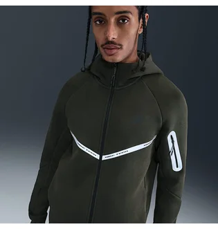 Толстовка мужская Nike Tech Flc Wr Fz Reflec Olive IM6537-355