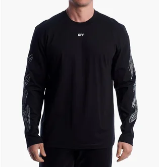 Лонгслив мужской Off-White Virgil Abloh Black 44MAB086G5J0051001