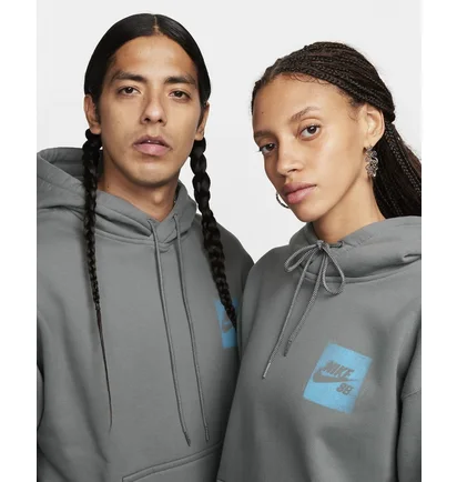 Худі унісекс Nike Sb Fleece Pullover Skate Hoodie Grey FQ2194-084
