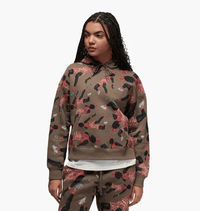 Худи женское Jordan Artist Series Fleece Pullover Hoodie Brown DX0387-274