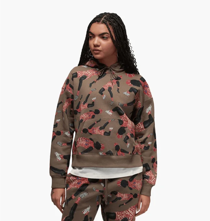 Худи женское Jordan Artist Series Fleece Pullover Hoodie Brown DX0387-274