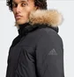Парка мужская Adidas Hooded Fur Parka Black IK0553