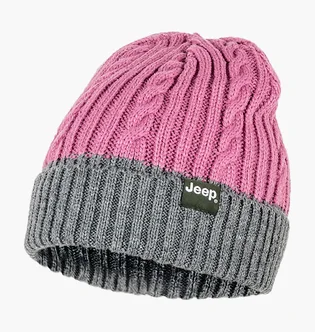 Шапка унисекс Jeep Twisted Tricot Hat J22W Pink/Grey O102602-P491