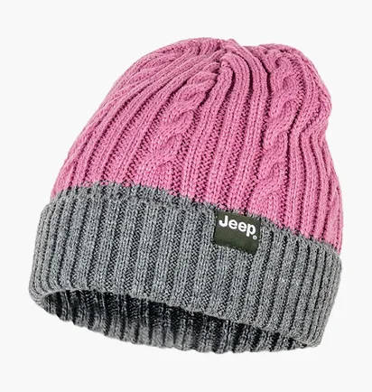 Шапка унисекс Jeep Twisted Tricot Hat J22W Pink/Grey O102602-P491