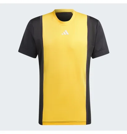 Футболка мужская Adidas Tennis Heat.Rdy Pro Freelift 3D Rib T-Shirt Yellow/Black IS8972
