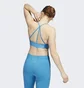 Топ женский Adidas Yoga Studio Light-Support 3-Stripes Bra Blue Hh9127