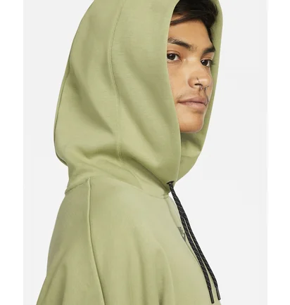 Худі жіноче Nike Sportswear Tech Fleece WomenS Over-Oversized Crop Pullover Hoodie Olive DR4973-334