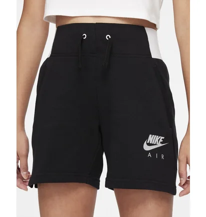 Шорты детские Nike Big Kids (Girls) French Terry Shorts Black Dm8218-010