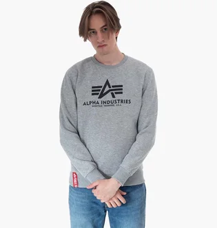 Лонгслів чоловічий Alpha Industries Basic Sweater Grey 178302-17