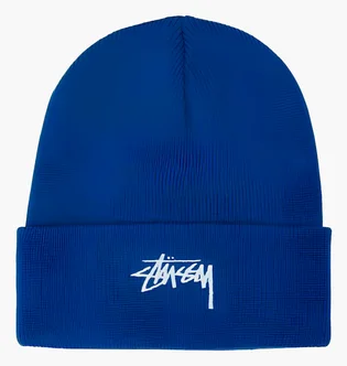Шапка унисекс Stussy Stock Cuff Blue 1321020-0866
