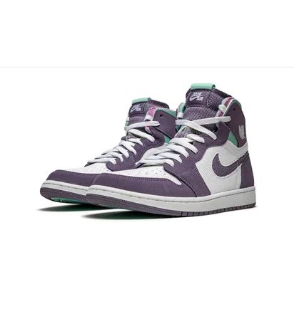 Кроссовки мужские Air Jordan 1 High Zoom Cmft White/Violet CT0978-150