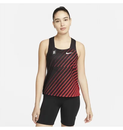 Майка женская Nike Adv Aeroswift Singlet Black/Red DR5849-010