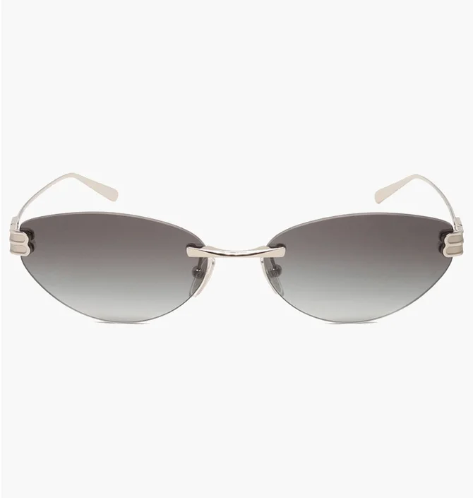 Сонцезахисні окуляри жіночі Balenciaga Metallic/Grey BB0486S-002-61