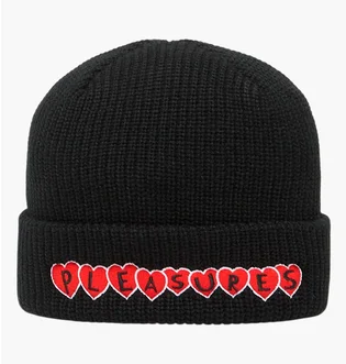 Шапка унісекс Pleasures Hearts Black P25W089