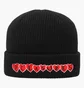 Шапка унісекс Pleasures Hearts Black P25W089