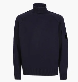 Светр C.P. Company Knitwear - Turtle Neck Lambswool Black 11CMKN0888A-005504A