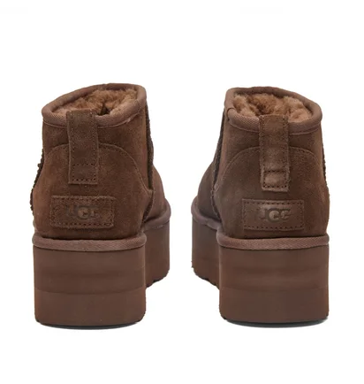 Уггі жіночі UGG Classic Ultra Mini Platform Boot Brown 1135092-BCDR