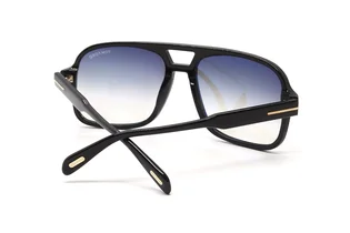 Солнцезащитные очки мужские Tom Ford Falconer Smoke Gradient Navigator Black FT0884-01B-60