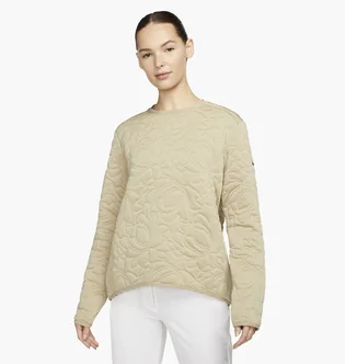 Лонгслив женский Nike Dri-Fit Long-Sleeve Golf Mid Layer Beige DO6790-250