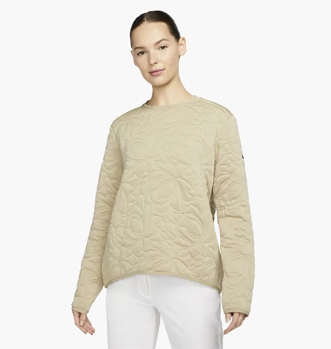 Лонгслив женский Nike Dri-Fit Long-Sleeve Golf Mid Layer Beige DO6790-250