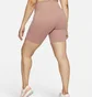 Топ женский Nike Go WomenS Firm-Support High-Waisted 8 Biker Shorts With Pockets Peach DQ5923-618