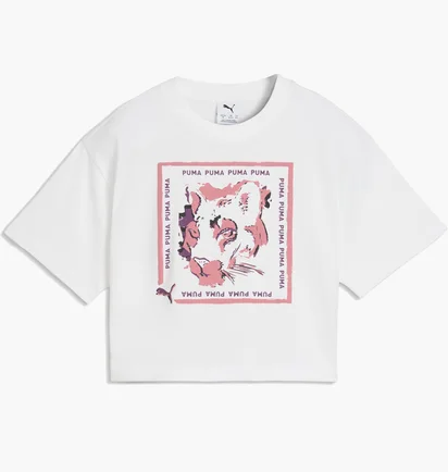 Футболка дитяча Puma Graphic Cat Stamp White 634527-02