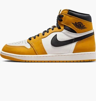 Кроссовки мужские Air Jordan 1 Retro High Og White/Yellow DZ5485-701