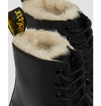 Ботинки женские Dr. Martens Fur Lined 1460 Serena Burnished Wyoming Black 21797001