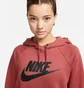 Худі жіноче Nike Sportswear Essential Fleece Orange DX2319-691