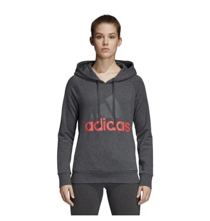 Худи женское Adidas Essentials Linear Over Head Hoodie Grey CF8805