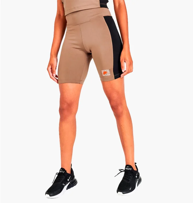 Шорты женские Nike Sportswear Swoosh Logo High-Waisted Bike Shorts Brown Dx2325-258