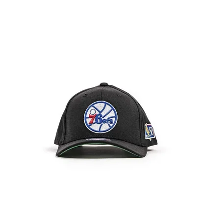 Кепка унисекс Mitchell & Ness Nba Philadelphia 76Ers 50Th Anniversary Patch 110 Snapback Black 6HSSFH21HW014-BLCK