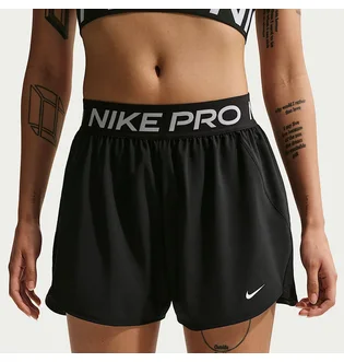 Шорты женские Nike Pro WomenS Dri-Fit Mid-Rise Brief-Lined 3 Woven Shorts Black IQ0784-010