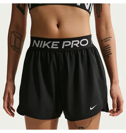 Шорти жіночі Nike Pro WomenS Dri-Fit Mid-Rise Brief-Lined 3 Woven Shorts Black IQ0784-010