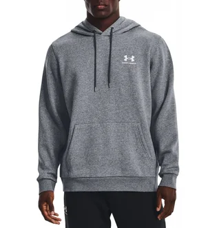 Худи мужское Under Armour Hooded Sweatshirt Ua Essential Fleece Hoodie-Gry Grey 1373880-012