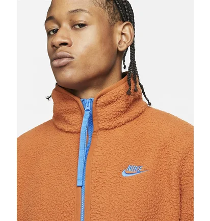 Куртка чоловіча Nike Mens Fleece Full-Zip Jacket Orange Dd5021-246