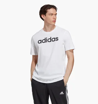 Футболка мужская Adidas Essentials Single Jersey Linear Embroidered Logo Tee White IC9276