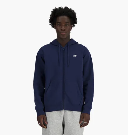 Толстовка мужская New Balance Sport Essentials Full Zip Blue MJ41502NNY