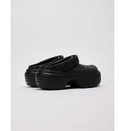 Тапочки жіночі CROCS Stomp Clog Black 209347-001