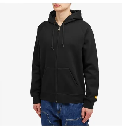 Толстовка мужская Carhartt Hooded Chase Jacket Black I033664-00FXX