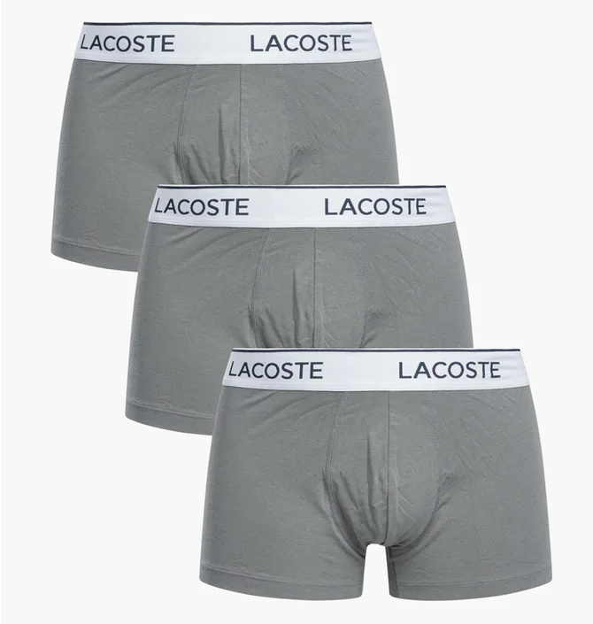 Трусы мужские Lacoste Underwear (3 шт) Grey 5H9002-00-S6K